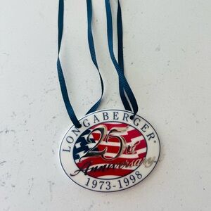 Longaberger 25th Anniversary Tie On